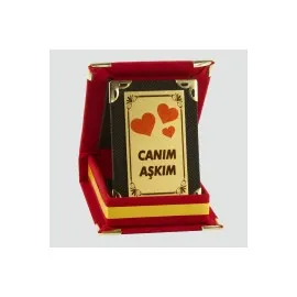 Canım Aşkım Plaketi-Kırmızı
