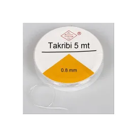 Lastikli Misina 5 - 8 Metre-Beyaz-1