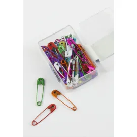 50 Adet Kutulu Çengel İğne-Renkli