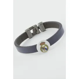 Lacivert Renkli Suni Deri Bileklik-Lacivert