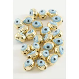 Damla Mineli Bileklik Ve Kolye Ucu Aparatı 1 Adet-Mavi