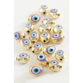 Damla Mineli Bileklik ve Kolye Ucu Aparatı 1 Adet-Lila