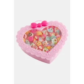 Karışık Plastik Çocuk Yüzük 1 Adet-Pembe