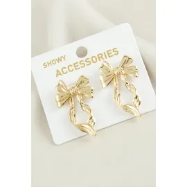 Fiyong Trend Metal Küpe-Sarı