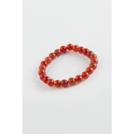 Çocuk Kaplangözü Doğaltaş Bileklik 6 mm-Kahverengi