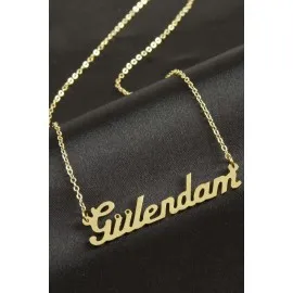 Gülendam İsimli Kolye -Sarı