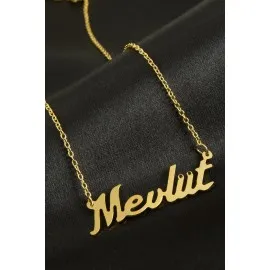 Mevlüt İsimli Kolye -Sarı