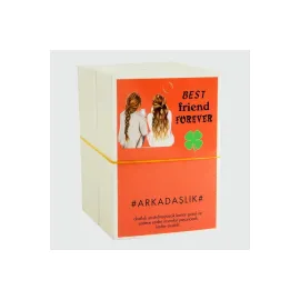 3lü Arkadaşlık Bileklik Kartı-Pembe