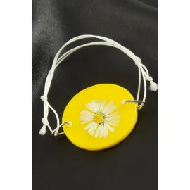 Papatya Epoksi Bileklik-Sarı