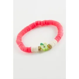 Meyve Fimo Boncuk Bileklik-Renkli