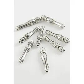 Çizgili Tesbih İmame Aparatı 50 Gram-Gümüş Rengi