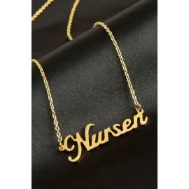 Nursen İsimli Kolye -Sarı