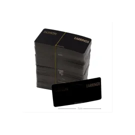 6lı Küpe Kartı-Siyah