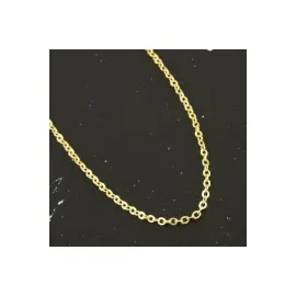 Düz Kolye Zinciri 45 cm-Sarı