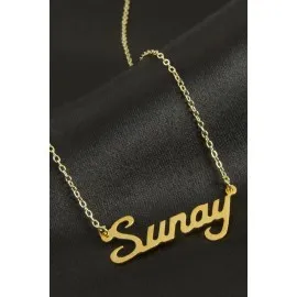 Sunay Isimli Kolye -Sarı