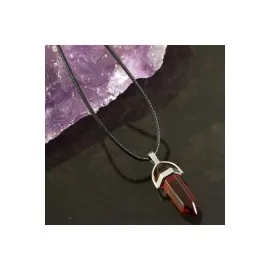 Akik Point Kolye-Kahverengi