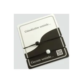 Gecem Seninle Şanslı Bileklik-Renkli