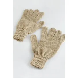 Süper Tek Kat  Eldiven-Açık Kahverengi