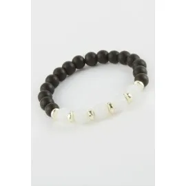 Aytaşı Onix Doğaltaşlı Bileklik-Siyah