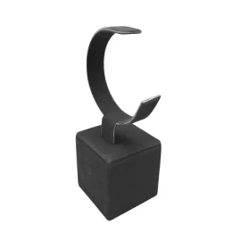 Anfora Kumaş Kaplamalı Saat Standı-Siyah