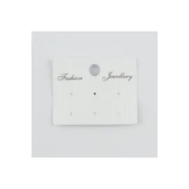 6lı Küpe Kartı-Beyaz