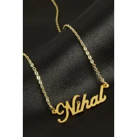 Nihal isimli kolye -Sarı