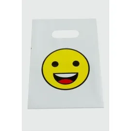 13X20 Emoji El Tutma Poşet Paketi 50 Adet-Beyaz