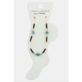 Nazar Miyoki Boncuk Halhal-Siyah