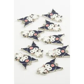 Çzgflm Çift Kulplu Mineli Bileklik Ve Kolye Ucu Aparatı 1 Adet-Mor