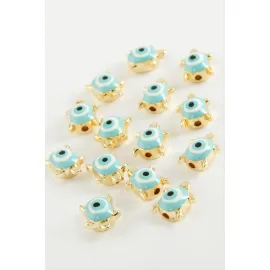 Kaplumbağa Mineli Bileklik ve Kolye Ucu Aparatı 1 Adet-Turkuaz