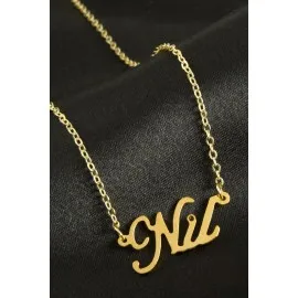 Nil İsimli Kolye -Sarı
