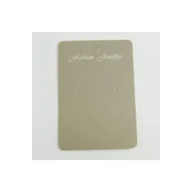 8 Delikli Gri Renkli Küpe Kartı-Gri