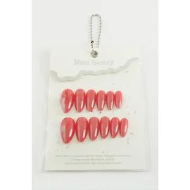 Mina Beauty Kedi Gözü Takma Tırnak-Kırmızı