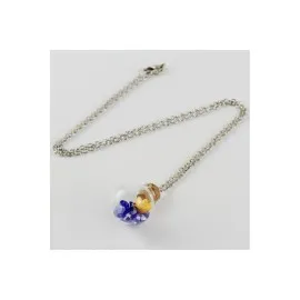 Fanus Canlı Kolye-Gümüş Rengi