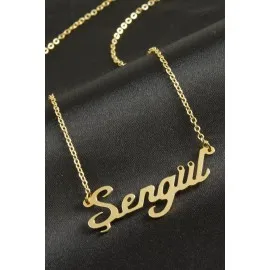 Şengül İsimli Kolye -Sarı