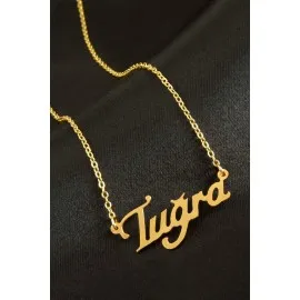 Tuğra İsimli Kolye -Sarı