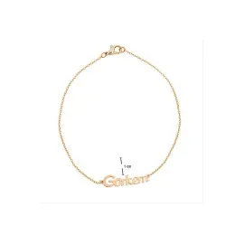 Görkem Isimli Kolye -Sarı