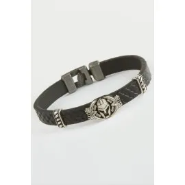 Mifer Kaliteli Suni Deri Bileklik-Siyah