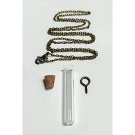 Boş Fanus Canlı Kolye-Şeffaf