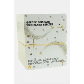 Yazım Hatalı Yıldız Bileklik Kartı-Beyaz