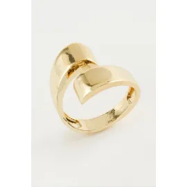 Oval Metal Yüzük-Gümüş Rengi