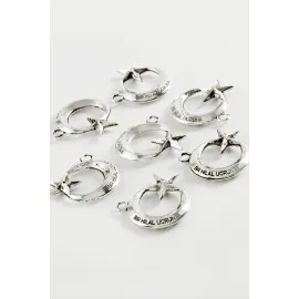 Ay Yıldız Aparat 50 Gram-Gümüş Rengi