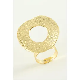 Halka Metal Yüzük-Sarı