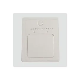 Pencereli Lüx Küpe Kartı 100 Adet-Beyaz