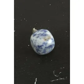 Sodalit Doğaltaş Kolye Ucu-Açık Mavi