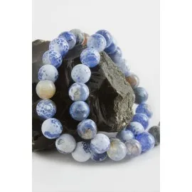 Akik Taşı 10 Mm-Mavi