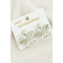 Orkide Trend Metal Küpe-Sarı