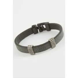 Kaliteli Suni Deri Bileklik-Yeşil