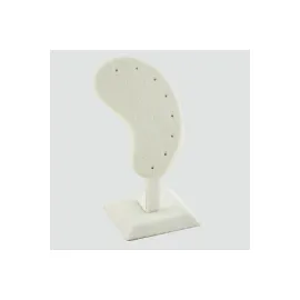 Anfora Kumaş Kaplamalı Küpe Standı-Açık Gri