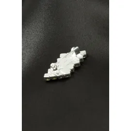 Zikzak Taşlı Broş-Gümüş Rengi